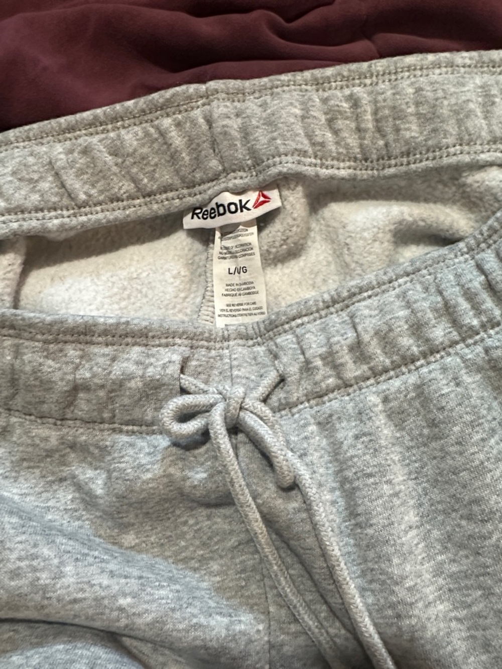 Reebok women’s Heather, gray jogger sweatpants pants - Picture 2 of 5